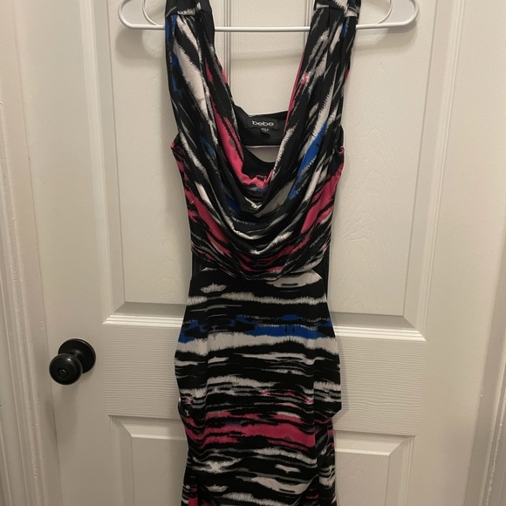 BEBE Cowl Neck Dress